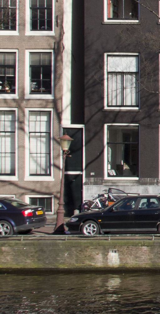 Herengracht 229, het huis ligt achter het poortje.