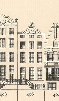 Keizersgracht 406, Tekening Caspar Philips