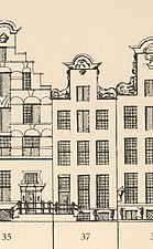 Keizersgracht 37 ,tekening Caspar Philips