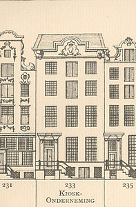 Herengracht 233 ,tekening Caspar Philips