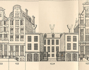 Herengracht 255, tekening Caspar Philips