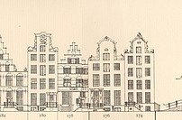 Keizersgracht 174 - 180 Tekening Philips Caspar