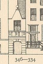 Keizersgracht 334-346 Tekening Caspar Philips