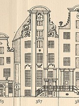 Keizersgracht 387, Tekening Caspar Philips